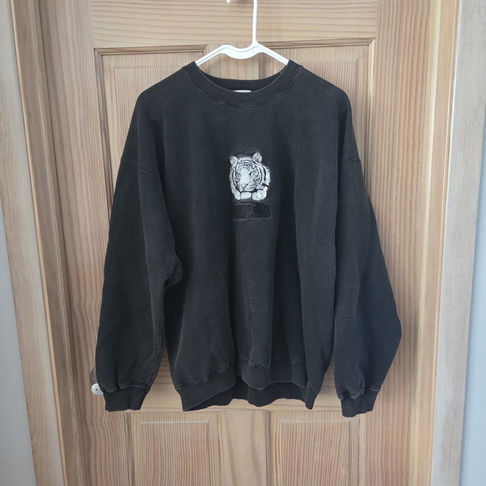 Vintage Siegfried And Roy The Mirage Las Vegas Black Crew Neck Sweatshirt  XL